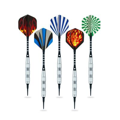 China Steel Barrel Soft Tip Safety Darts With Customized Dart Flights Outdoor Darts Game for sale