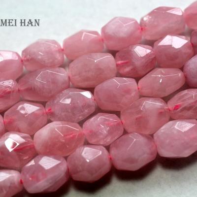 China Wholesale natural nuggest jewelry design rose quartz with surface easy to cut loose beads stone beads for jewelry making for sale