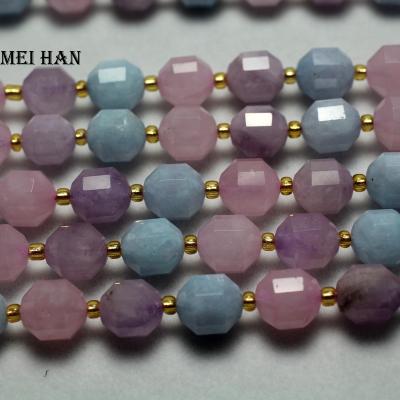 China Natural Dreamy Stone Meihan Quartz 9*10mm Faceted Pointed Column Beads Loose Stone For Jewelry Making Design DIY for sale