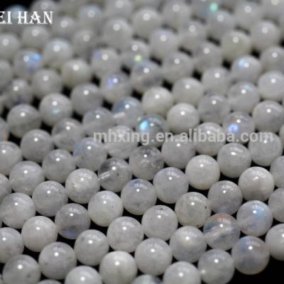 China Moonstone Natural Semi Precious Stone Mineral Gemstone Loose Beads 6mm Loose Beads For Jewelry Making for sale