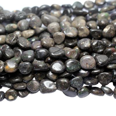 China Black Opal Gemstone Loose Beads Stone Natural Mineral Semi Precious Gemstone For Jewelry Making DIY Bracelet Design for sale