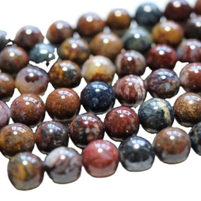 China Loose Gemstone Beads 12mm Pietersite Natural Stone Mineral Semi Precious Gemstone Loose Beads For Jewelry Making Bracelet for sale