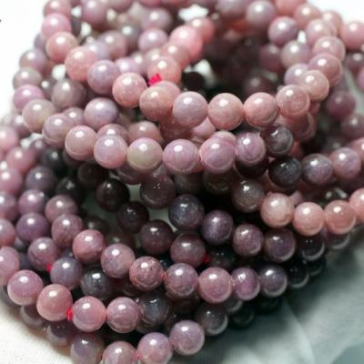 China Natural Gemstone Mineral Semi-precious Stone Ruby Gemstones 6-10mm Loose Beads For Jewelry Making Design for sale