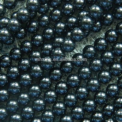 China Natural Gemstones Wholesale Loose Spinel Semi-precious Stone 6mm Black Mineral Gemstone Beads For Jewelry Making Bracelet for sale