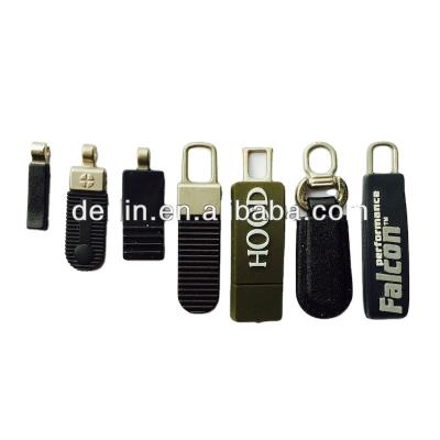 China OEM Nickel Free Custom Silicon Auto Lock Plastic Rubber Zipper Slider for sale