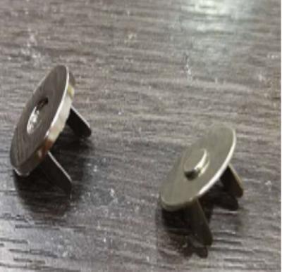 China Wholesale High Quality Viable Metal Magnetic Button Fast Delivery Slim Strong Silver Mag Hook For Garment And Handbag for sale