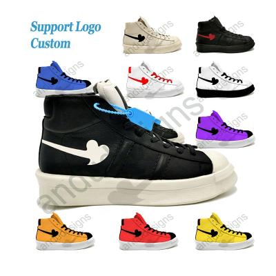 China Custom fashion trend skate shoes with logo designer shoes famous brands genuine leather rubber basketball shoe for sale