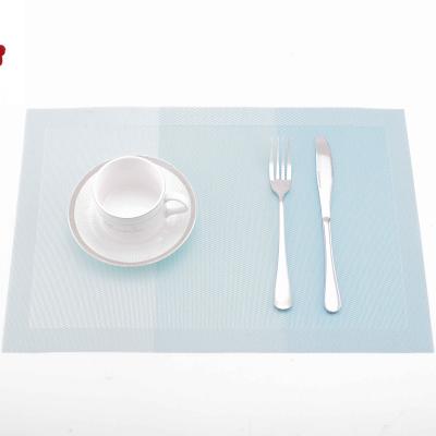 China Newest Design Nodic Wedding Slip Water Proof Heat Insulation Top Hot Selling PVC Vinyl Viable Non Woven Place Mats For Dining Table for sale