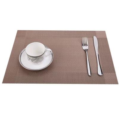 China Durable Promotional Good Quality Washable PVC Table Mat Heat-resistand Place Mats Kitchen Table Easy To Clean Dining Table Mats for sale