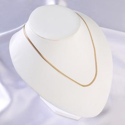 China There Is No Snake Chain Necklace 18K Stainless Steel Necklace 18K True Gold Necklaces Charm For Jewelry Making for sale