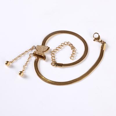 China Hot Selling Gold Plated BOHEMIA Stainless Steel Chain Ladies Wholesales Chain for sale