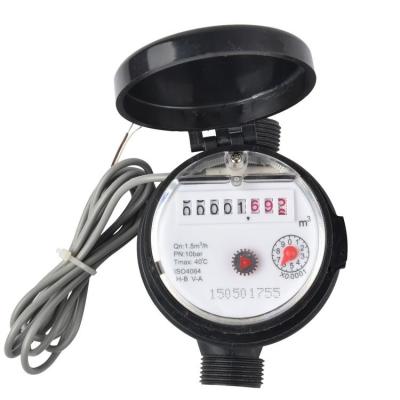 China Plastic Single Jet Dry Type Remote Reading Water Meter Plastic Body Water Meter Wifi for sale