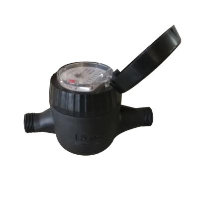 China R160 360 Degree Brass Jet Dry Type Plastic Body Multi Rotatable Prepaid Water Meter for sale