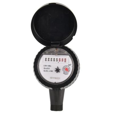 China Plastic Rotary Piston R160 Horizontal Volumetric Water Flow Meter for sale