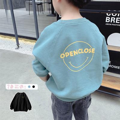 China 2021 Hot Sale Baby Boy Clothes Tops Spring Breathable 100% Cotton Kids Clothes Boys Long Sleeve T-shirts Autumn Wholesale for sale