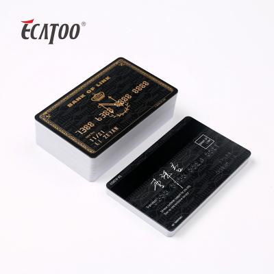 China Hot Selling Hotel/Supermarket/SPA Club Ecatoo Customize Offset Printing Gift Certificates Printed Business Card With Embossed Printing for sale