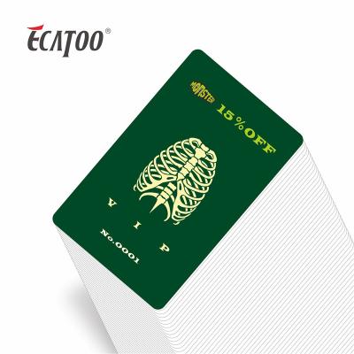 China New Design Waterproof/Waterproof Competitive Price Customized Membership Cards 100% Printable PVC RFID Card for sale