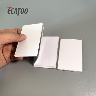 China Wholesale whaite RFID blank card PVC RFID plastic card printing fm08 S50 blank whaite RFID card for staff card for sale