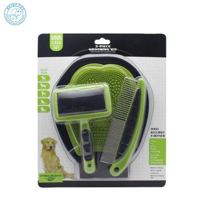 China Professional Pet Stocked Bathing Tools Comb Dog Cat Hair Remover Brush Grooming Tools Roller Cleaning Set for sale