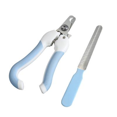 China Pet Claw Care Nail Cutter Stainless Steel Scissors Dog Cat Pet Stocked Nail Clippers with Free Nail Folder for sale