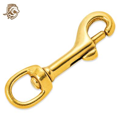 China Heavy Industry Brass Snap Hook For Lanyard Brass Clasp Snap Hook Trigger Clip Brass Swivel Snap Hook for sale