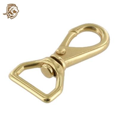 China Heavy Industry Custom Solid Brass Swivel Snap Hook For Dog Pets 1