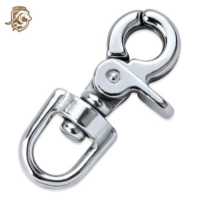 China Heavy Industry Bail Hook Clasps Snap Spring Stainless Steel Spring Hook Carabiner Hook for sale