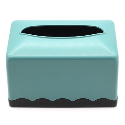 China New CLASSIC plastic tissue box dining room toilet paper box colored napkin box for sale