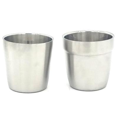 China Factory Direct Sale Sustainable Stainless Steel Wine Cup Double Layer 304 Beer Mug for sale