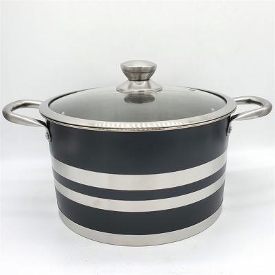 China Stored industrial stainless steel soup pot soup pot stainless steel cookware soup pot cooking for sale