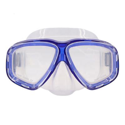 China Durable Comfortable EVA Case Packing Tempered Glass Diving Mask Underwater Anti-fog Diving Equipment for sale