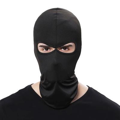 China Breathable 2 Hole Motorcycle Face Mask Cycling Balaclava Full Face Cover Lycra Ski Neck Summer Hat for sale