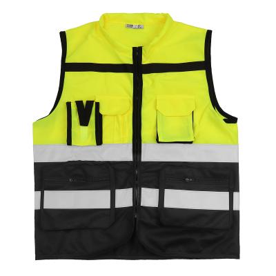 China High Vis Pockets Outdoor Cycling Wear Vis Pockets Work Jacket High Visibility Safety Reflective Clothing Vest Hi for sale