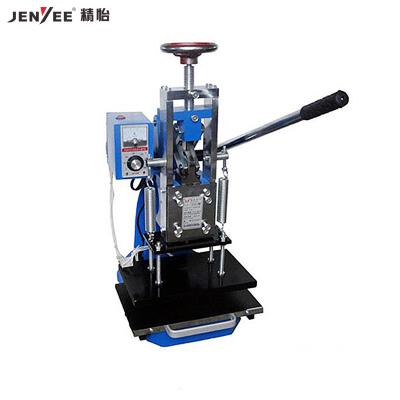 China Garment Shops JY-LZ-310 Manual Hot Foil Stamping / Embossing Machine With Low Price, Indentation, Branding For Kinds Of Leather for sale