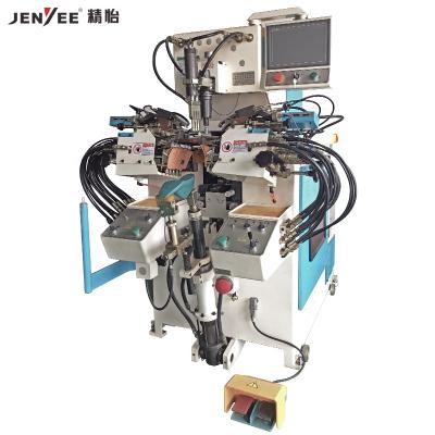 China Automated Memory Control JY-588A Computerized Memory Control Automatic Shoe Side and Heel Seat Durable Cementing Machine for sale