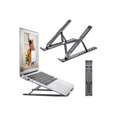 China (Size) NEW Adjustable Adjustable Laptop Stand Aluminum For Macbook Tablet Notebook Stand Table Pad Foldable Laptop Cooling Stand for sale