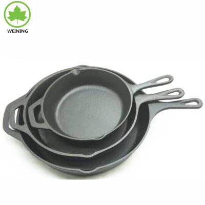 China Cookware Sustainable Pre-Seasoned Cast Iron Skillet / Skillet / Griddle With Handle for sale