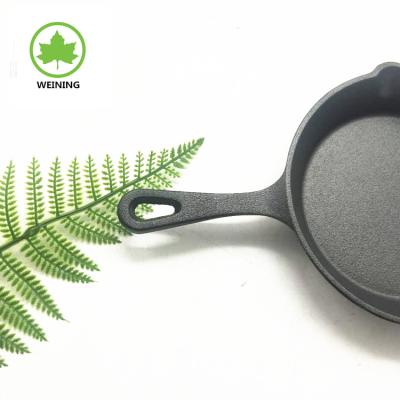 China Wholesale Cookware Viable Cast Iron Restaurant Non-Stick Frying Pan Outside BBQ or Home Kitchen for sale