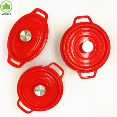 China Non Sustainable Stick Enamel Kitchen Cookware Set for sale