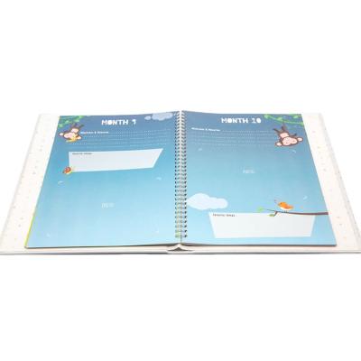 China paper & 2022 Hot Selling Cardboard Spiral Planners and Journals Customizable Logo Business Paperback Notebook for sale