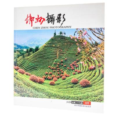 China paper & Hot Sale Customized Cardboard Full Color Magazine Brochure Printing For Photography Folder for sale