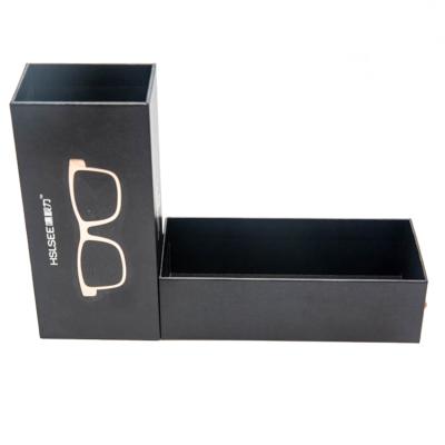 China China Factory Price Recyclable Custom Matte High Quality Luxury Black Logo Glass Crate Packaging Box for sale