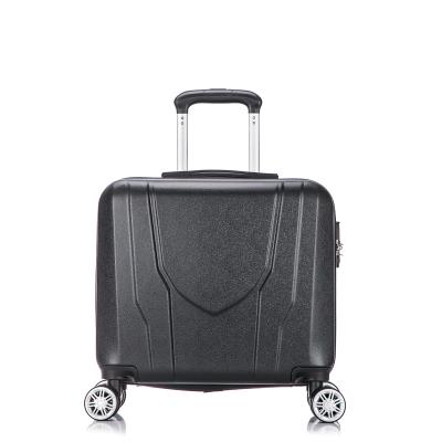 China Zhejiang Factory Trolley Fashionable Multifunctional Portable Hard Lightweight ABS Black Luggage Case Suitcase Sets For Business for sale