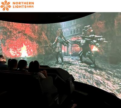 Cina Lumi settentrionali Simulatore Cinema 5d Visual Motion Immersive Orbital Cinema in vendita