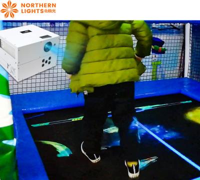 China Indoor Northern Lights Interactief Trampoline spel 3500 Lumens Te koop