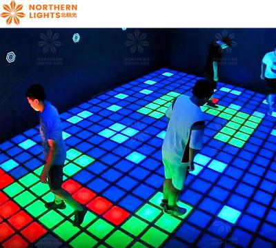 China LED Dance Floor Tiles Jumping Grid For Amusement Park Factory Direct Sale for sale