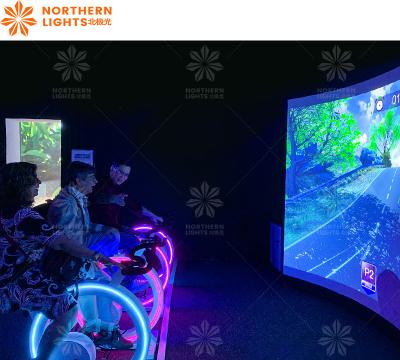 China Northern Lights Dynamic Racing Interactive Projection Game Bike Game zu verkaufen