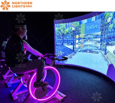 Cina Interactive Dynamic Bicycle Racing Projection Game Health Sports Projection Game in vendita