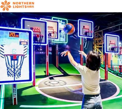 China Münzbetriebene Straßenbasketball Arcade-Spiel Shoot Basketball Schießmaschine zu verkaufen