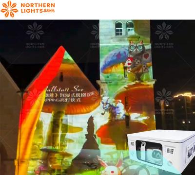 China Outdoor 3d Projection Mapping With Video Screen On Wall Decorate Building House en venta